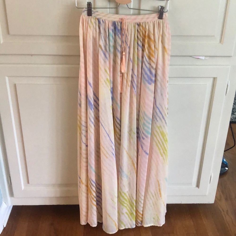 Free People Pink Maxi Skirt - XS